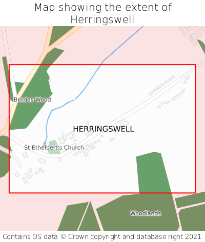Map showing extent of Herringswell as bounding box