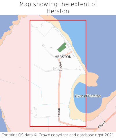 Map showing extent of Herston as bounding box