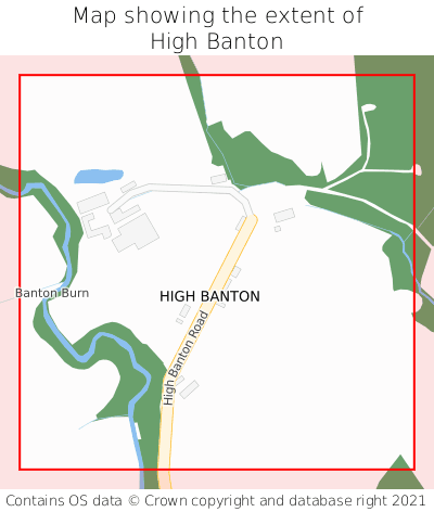 Map showing extent of High Banton as bounding box