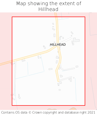 Map showing extent of Hillhead as bounding box
