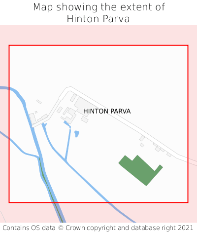 Map showing extent of Hinton Parva as bounding box