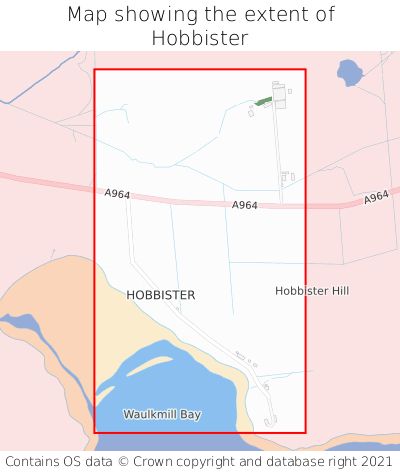 Map showing extent of Hobbister as bounding box