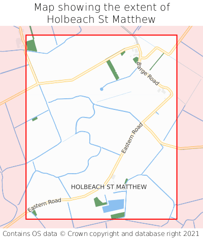 Map showing extent of Holbeach St Matthew as bounding box