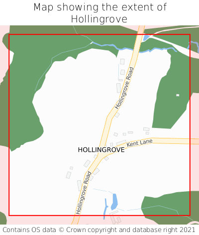 Map showing extent of Hollingrove as bounding box
