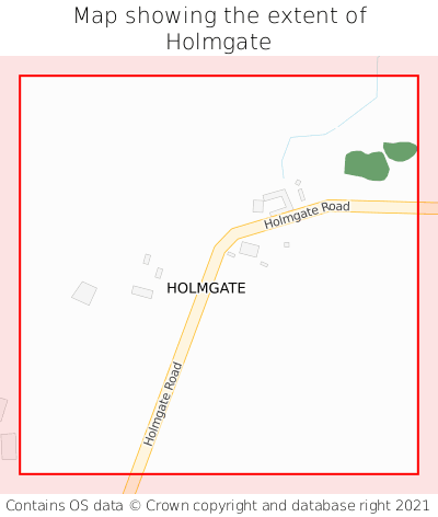 Map showing extent of Holmgate as bounding box