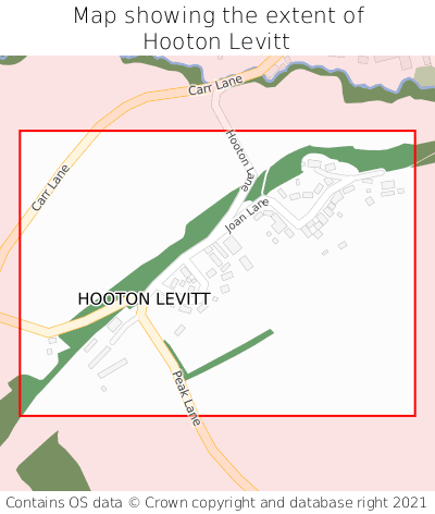 Map showing extent of Hooton Levitt as bounding box