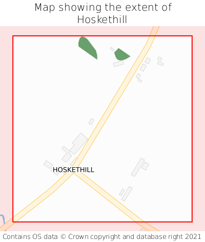 Map showing extent of Hoskethill as bounding box
