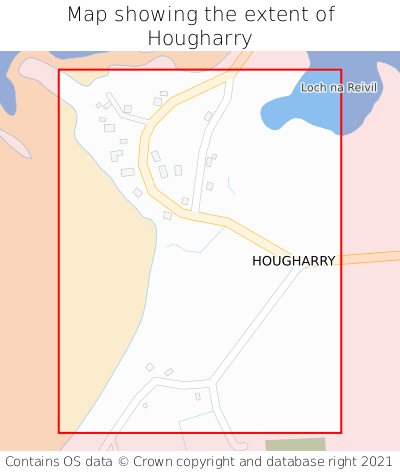 Map showing extent of Hougharry as bounding box