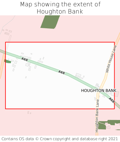Map showing extent of Houghton Bank as bounding box