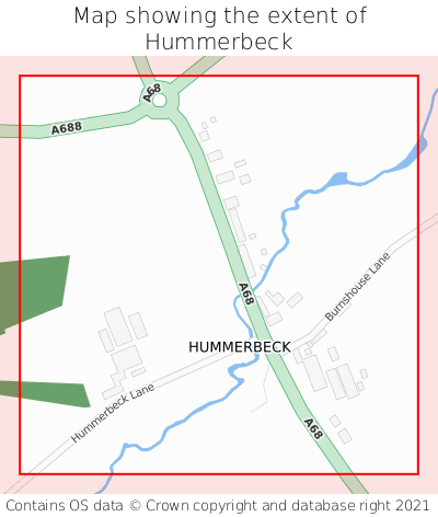 Map showing extent of Hummerbeck as bounding box