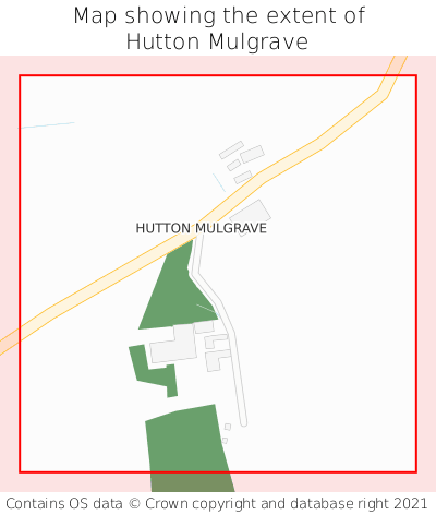 Map showing extent of Hutton Mulgrave as bounding box