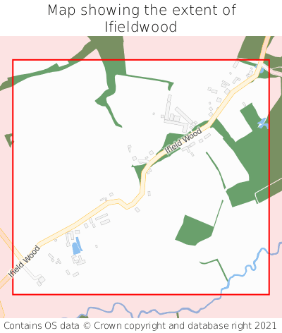 Map showing extent of Ifieldwood as bounding box