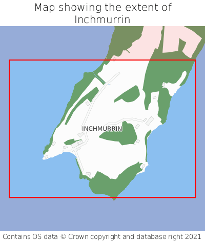 Map showing extent of Inchmurrin as bounding box