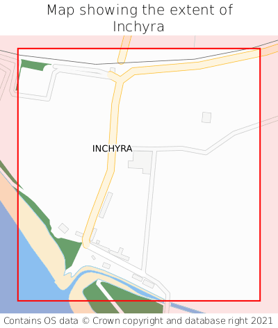 Map showing extent of Inchyra as bounding box