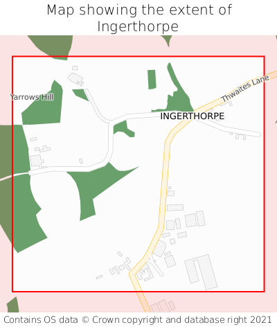 Map showing extent of Ingerthorpe as bounding box