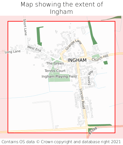 Map showing extent of Ingham as bounding box