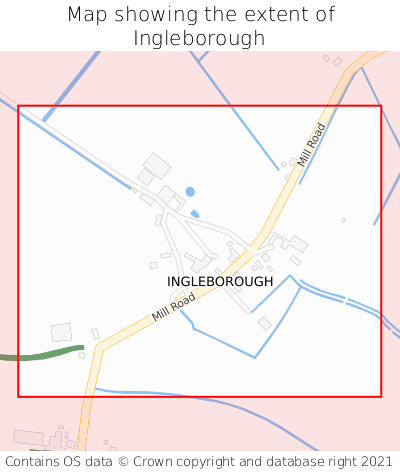 Map showing extent of Ingleborough as bounding box