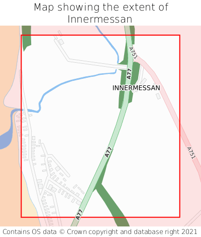 Map showing extent of Innermessan as bounding box