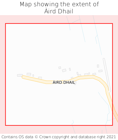 Map showing extent of Àird Dhail as bounding box
