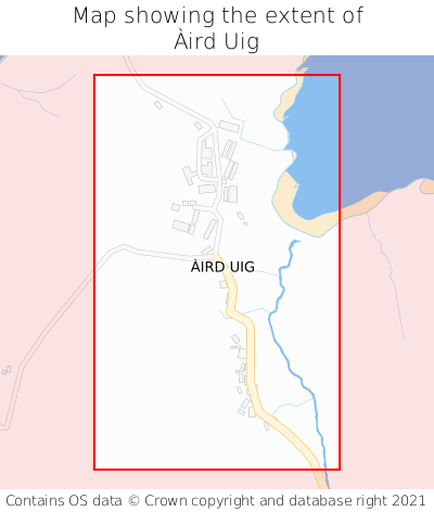 Map showing extent of Àird Uig as bounding box