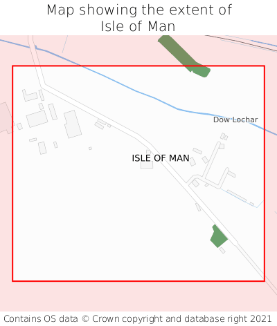 Map showing extent of Isle of Man as bounding box