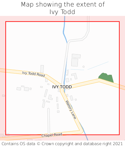 Map showing extent of Ivy Todd as bounding box