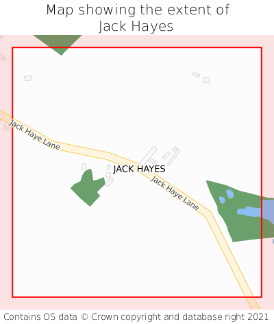 Map showing extent of Jack Hayes as bounding box