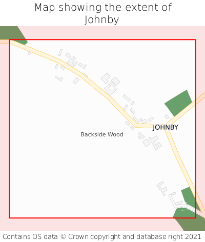 Map showing extent of Johnby as bounding box