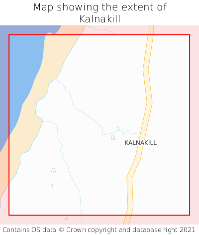 Map showing extent of Kalnakill as bounding box