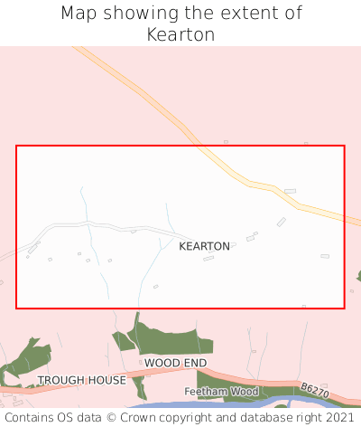 Map showing extent of Kearton as bounding box