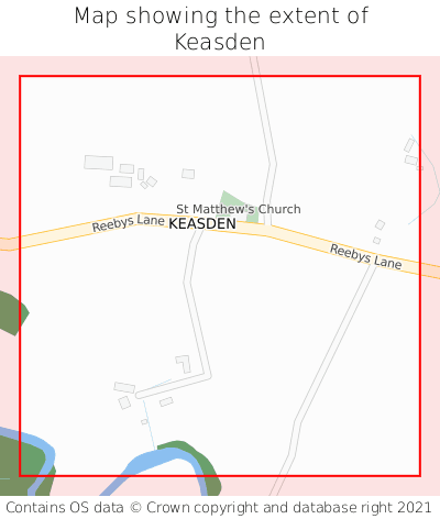 Map showing extent of Keasden as bounding box