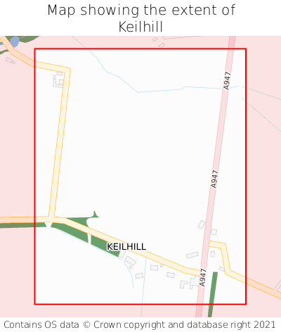 Map showing extent of Keilhill as bounding box