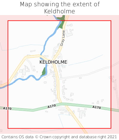Map showing extent of Keldholme as bounding box