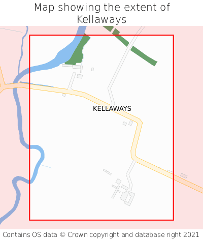 Map showing extent of Kellaways as bounding box