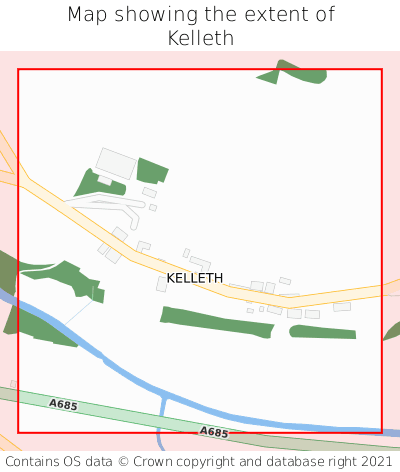 Map showing extent of Kelleth as bounding box