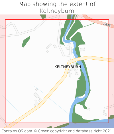 Map showing extent of Keltneyburn as bounding box