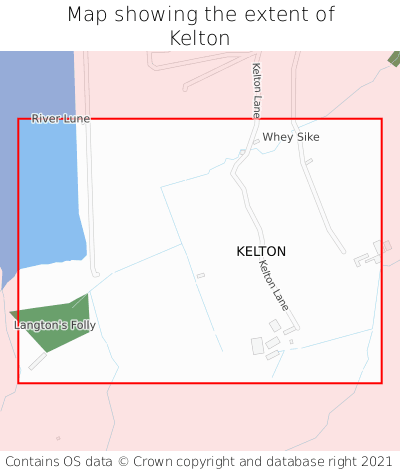 Map showing extent of Kelton as bounding box
