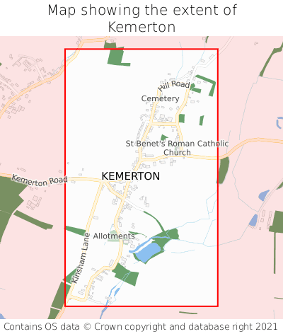Map showing extent of Kemerton as bounding box