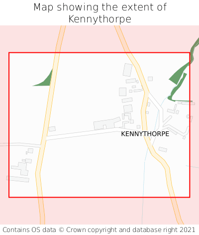 Map showing extent of Kennythorpe as bounding box