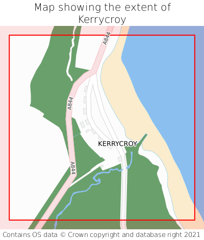 Map showing extent of Kerrycroy as bounding box