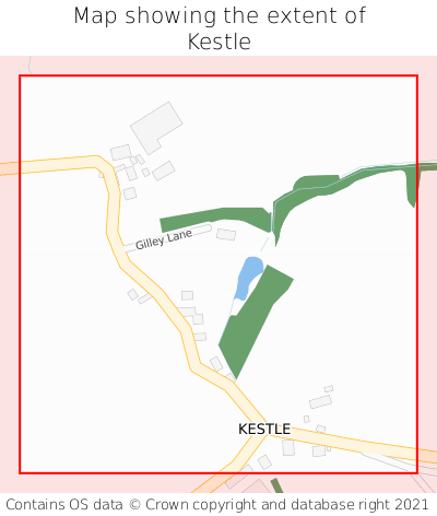 Map showing extent of Kestle as bounding box