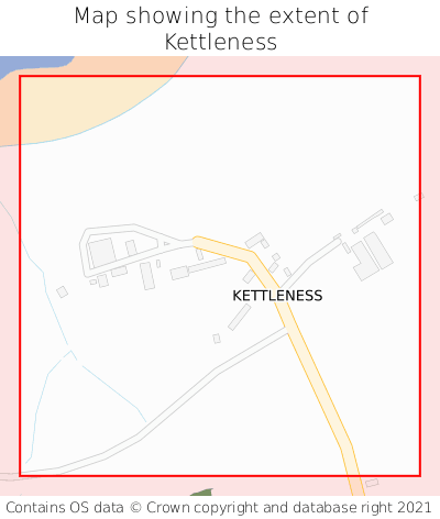 Map showing extent of Kettleness as bounding box