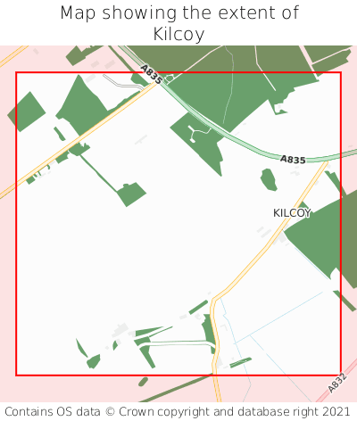 Map showing extent of Kilcoy as bounding box