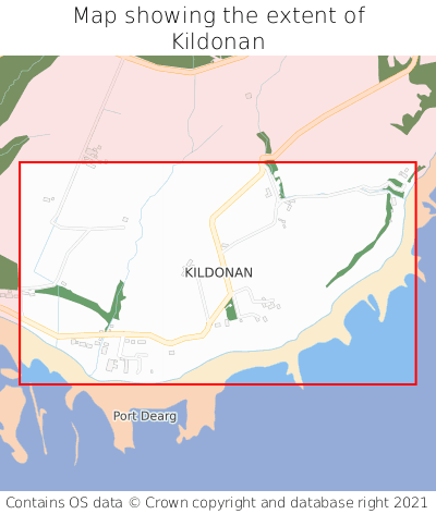 Map showing extent of Kildonan as bounding box