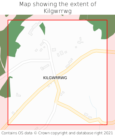 Map showing extent of Kilgwrrwg as bounding box