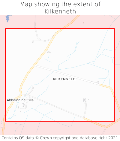 Map showing extent of Kilkenneth as bounding box