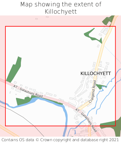 Map showing extent of Killochyett as bounding box