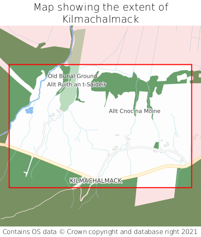 Map showing extent of Kilmachalmack as bounding box