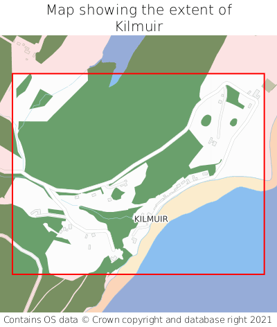 Map showing extent of Kilmuir as bounding box