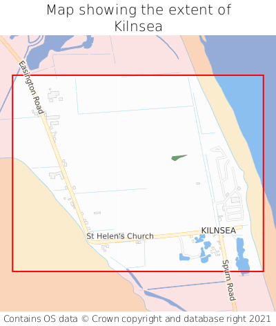 Map showing extent of Kilnsea as bounding box